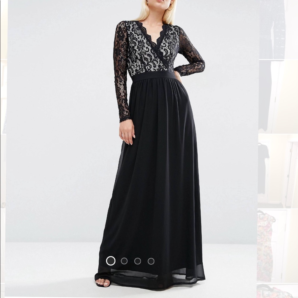 Black maxi dress